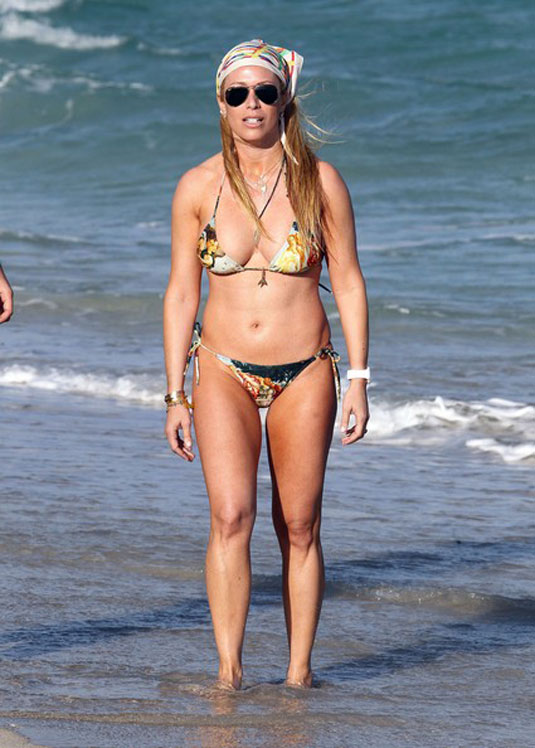 Jill Martin Bikini Candids Beach Miami