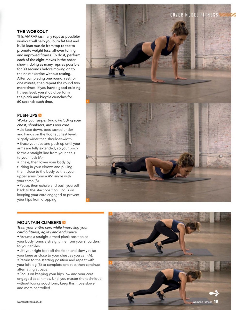 Jillian Michaels Women S Fitness Magazine Uk January