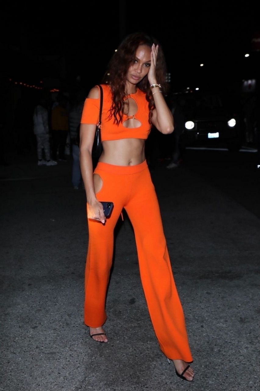 Joan Smalls Arrives Nice Guy West Hollywood