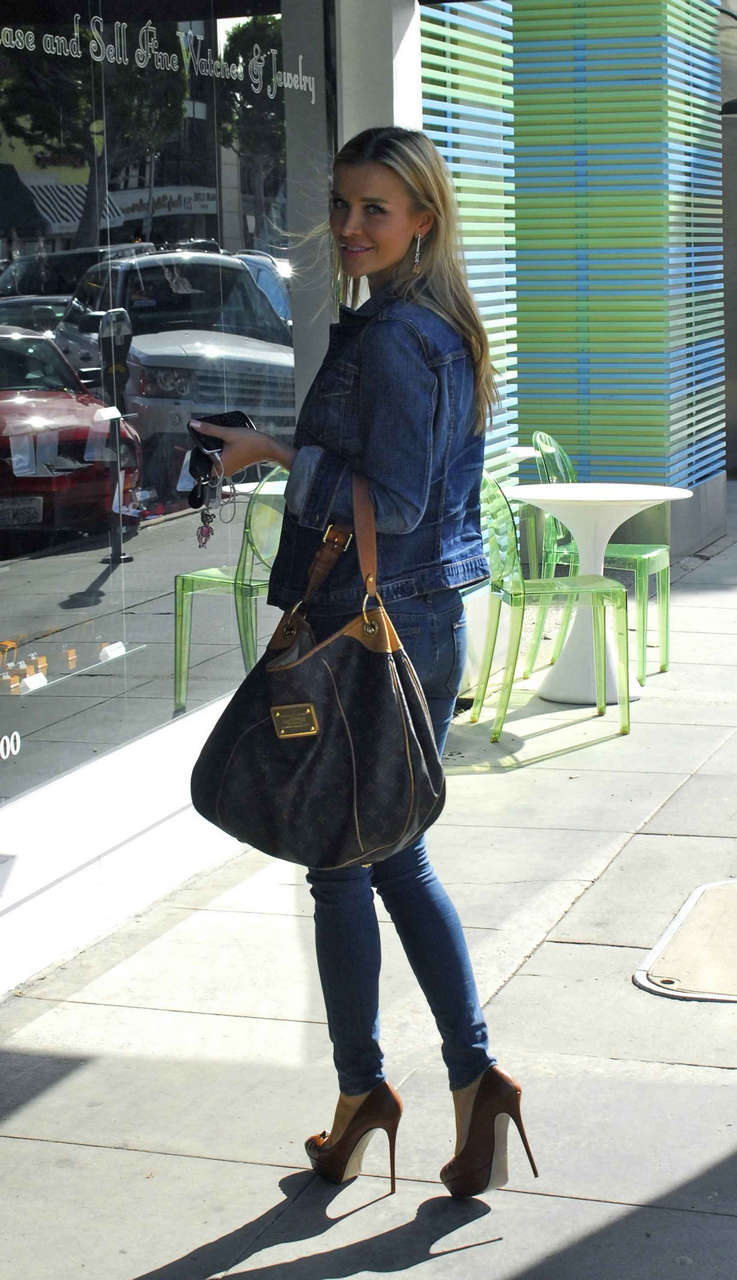 Joanna Krupa Jeans Out About Beverly Hills