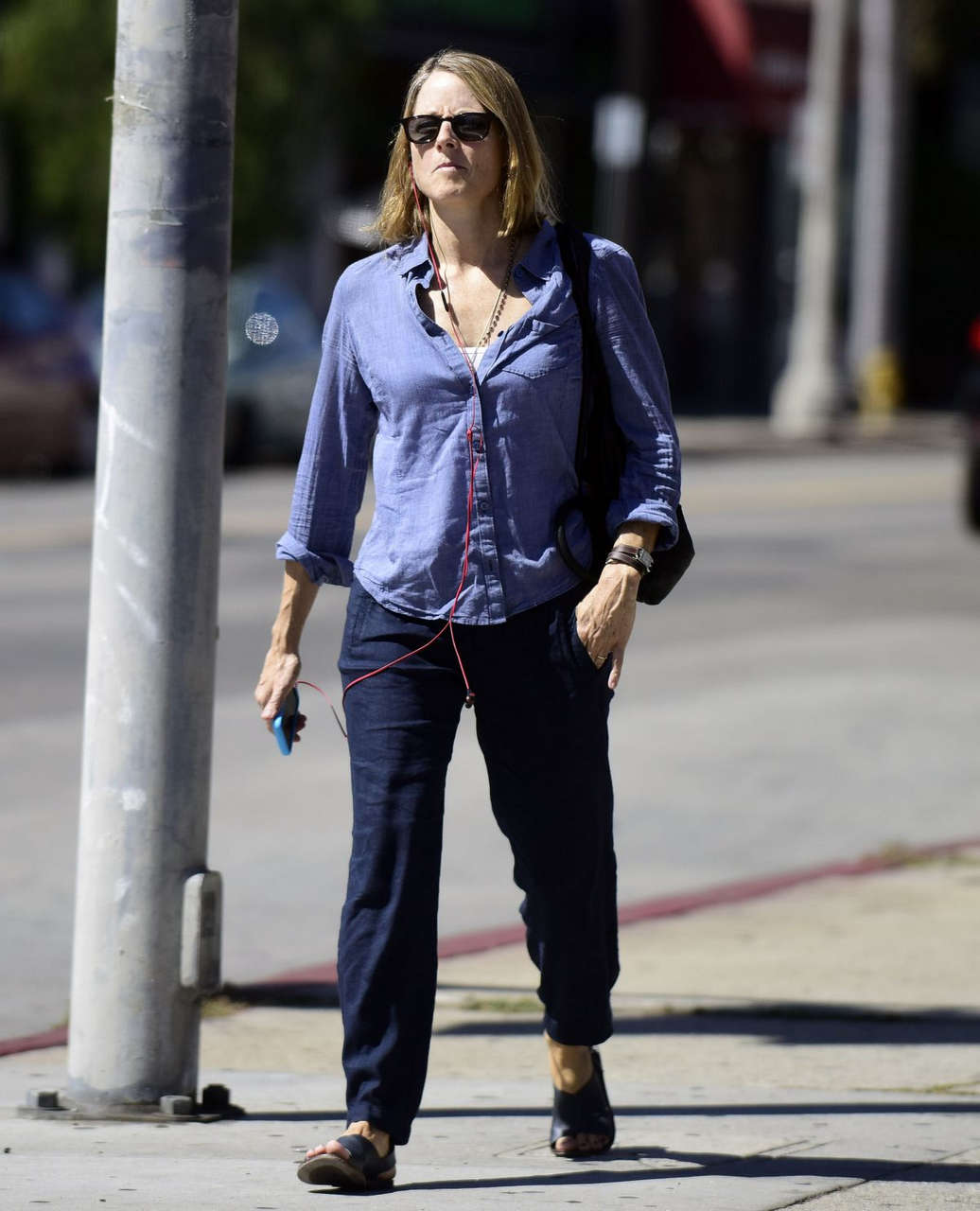 Jodie Foster Out About West Hollywood