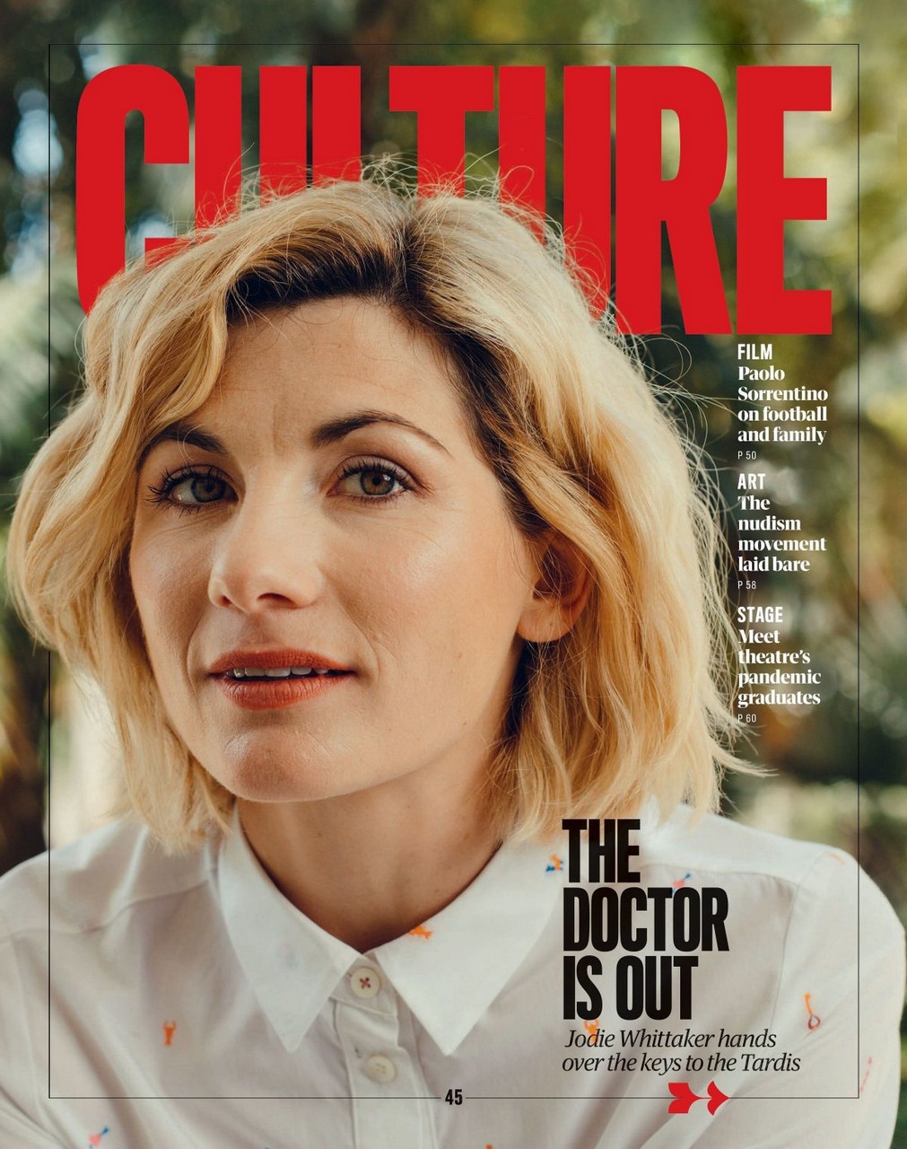 Jodie Whittaker For Saturday Guardian December