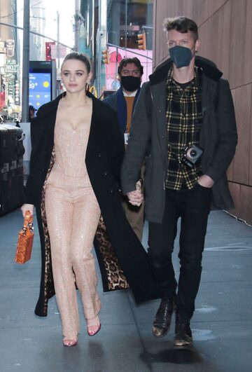 Joey King Arrives This Morning Show New York