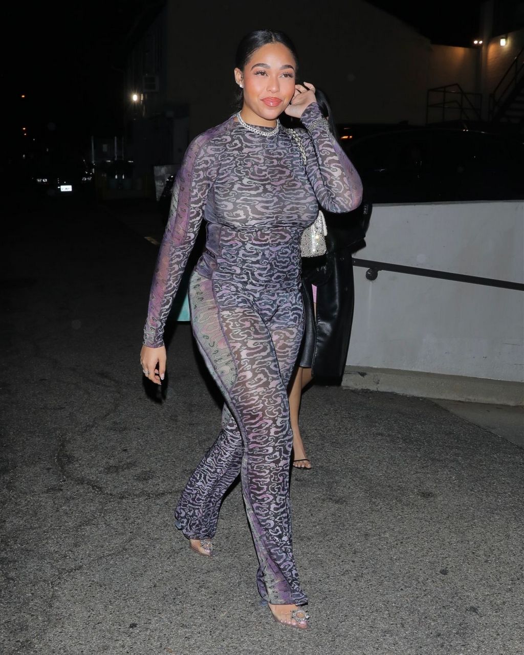 Jordyn Woods Out For Late Night Dinner Craig S West Hollywood