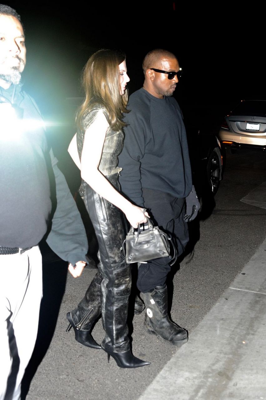 Julia Fox And Kanye West Night Out West Hollywood
