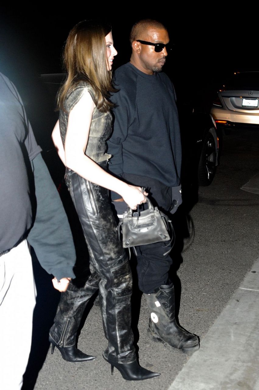 Julia Fox And Kanye West Night Out West Hollywood