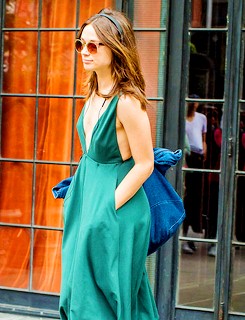 June 19th Crystal Reed Leaves A Hotel In New