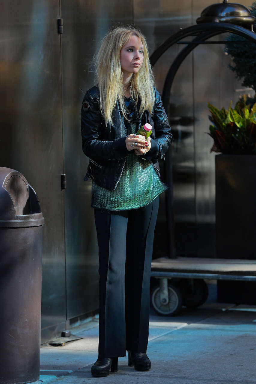 Juno Temple Leaves Her Hotel New York