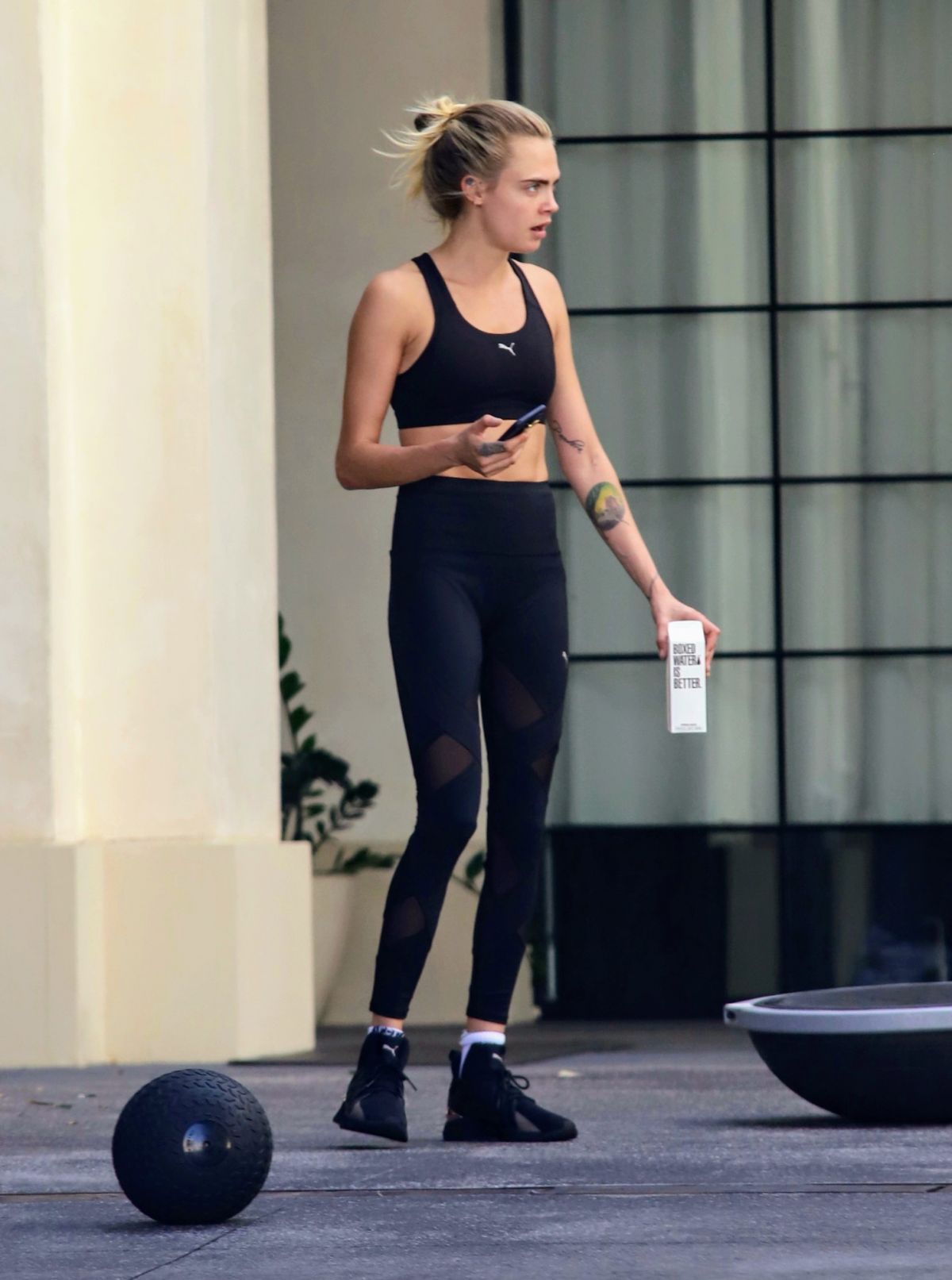 Kaia Gerber Cara Delevingne Workout Gym Los Angeles