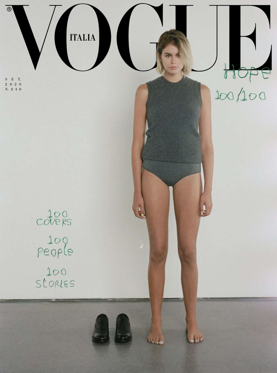 Kaia Gerber For Vogue Magazine Italy September