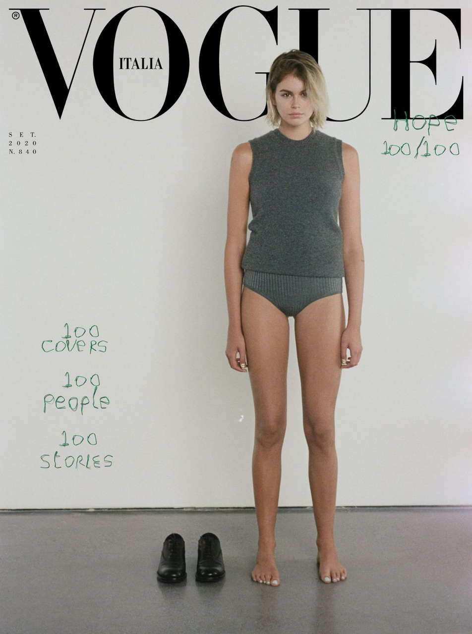 Kaia Gerber Vogue Magazine Italy September
