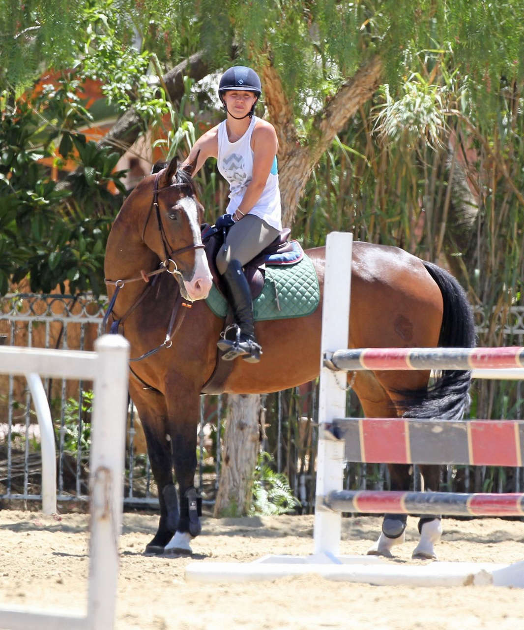 Kaley Cuoco Riding Her Horse Los Angeles