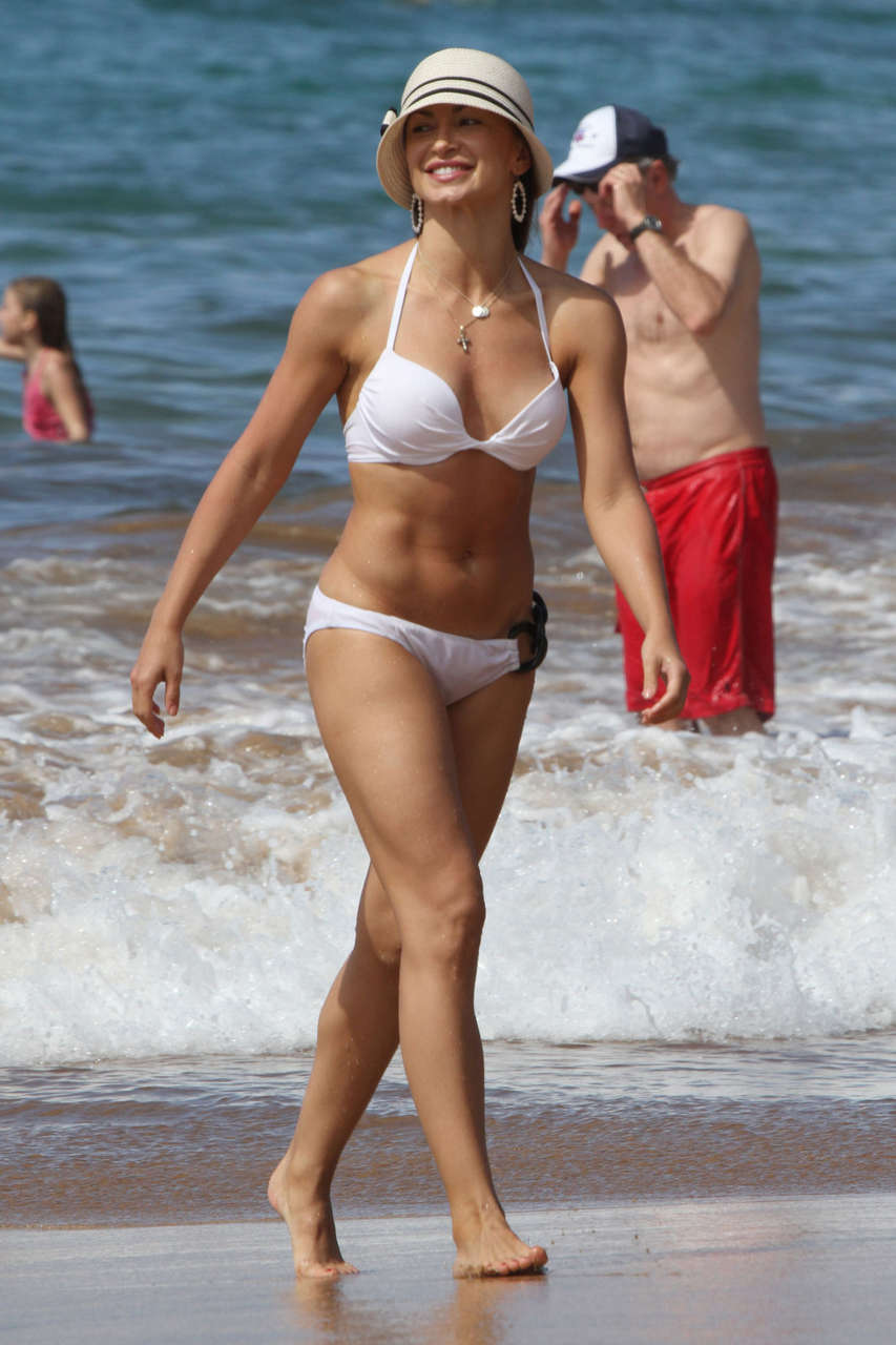 Karina Smirnoff Bikini Candids Hawaii