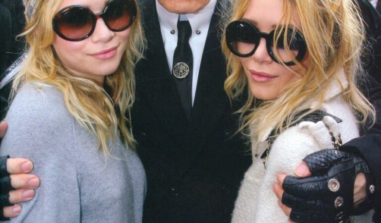 Karl Lagerfeld And Olsen Twins (1 photo)