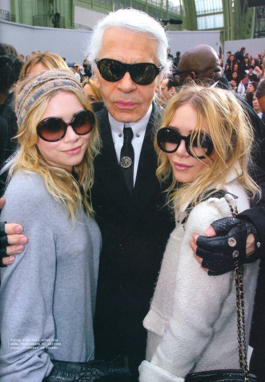 Karl Lagerfeld And Olsen Twins