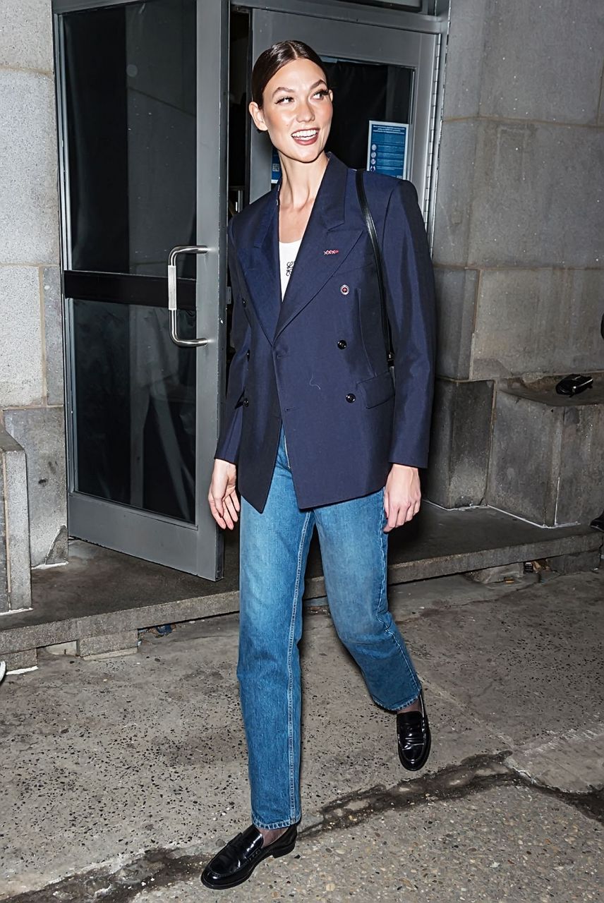 Karlie Kloss Leaves Brandon Maxwell Fashion Show New York