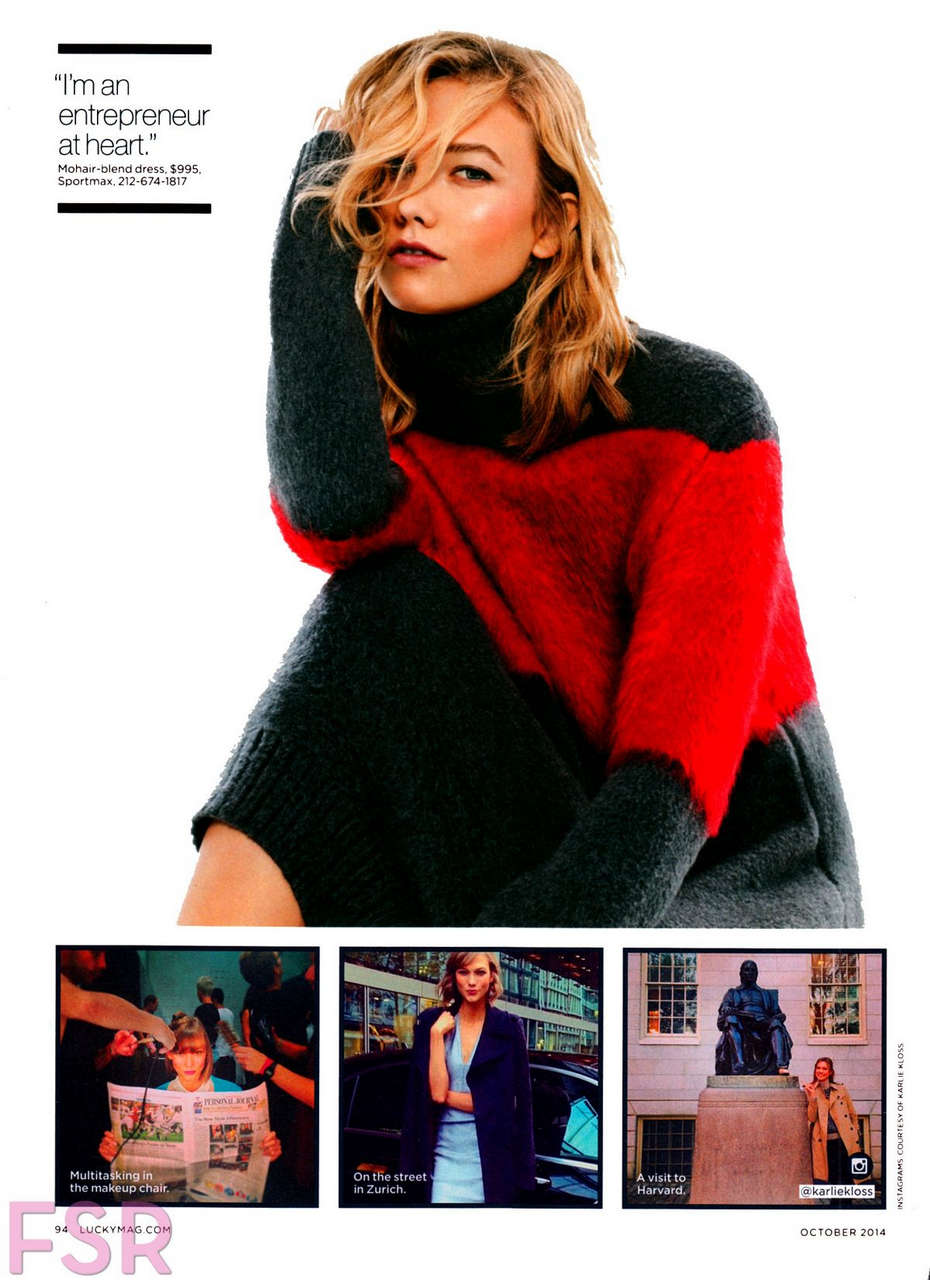 Karlie Kloss Lucky Magazine October 2014 Issue