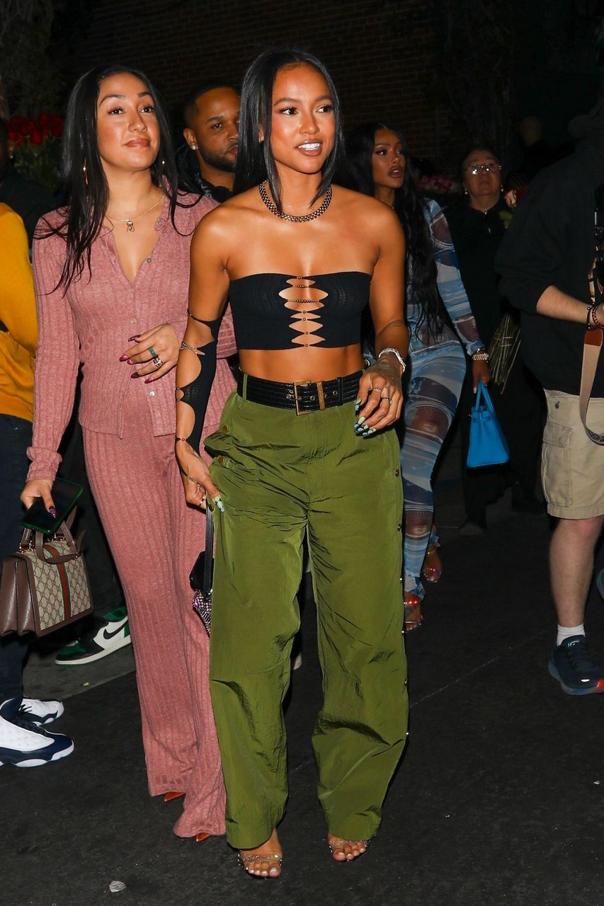 Karrueche Tran Leaves Highlight Room Los Angeles