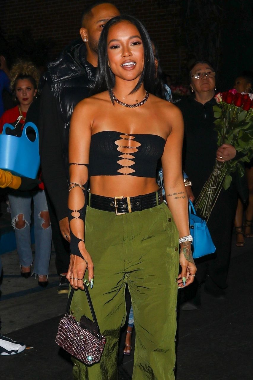 Karrueche Tran Leaves Highlight Room Los Angeles