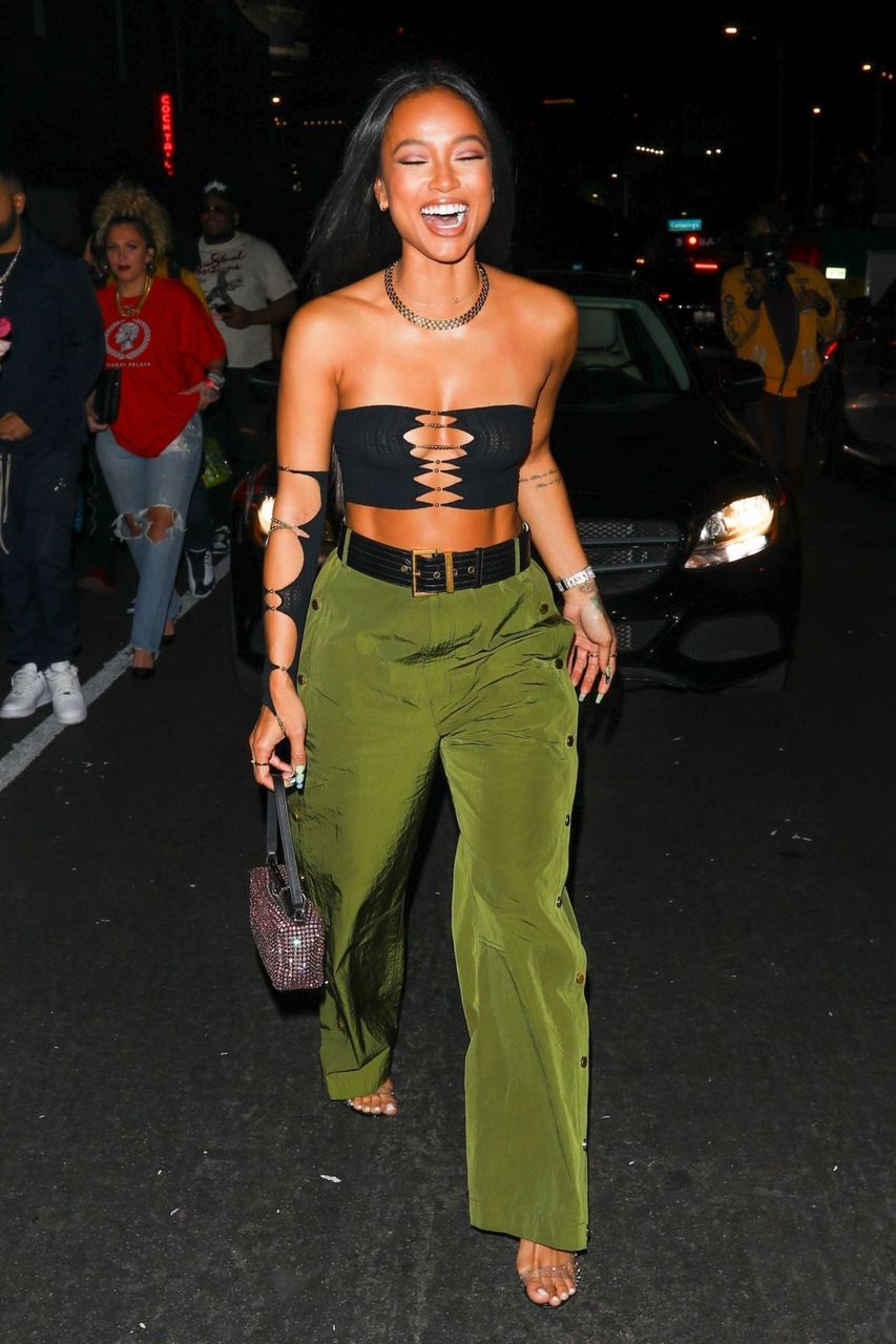 Karrueche Tran Leaves Highlight Room Los Angeles