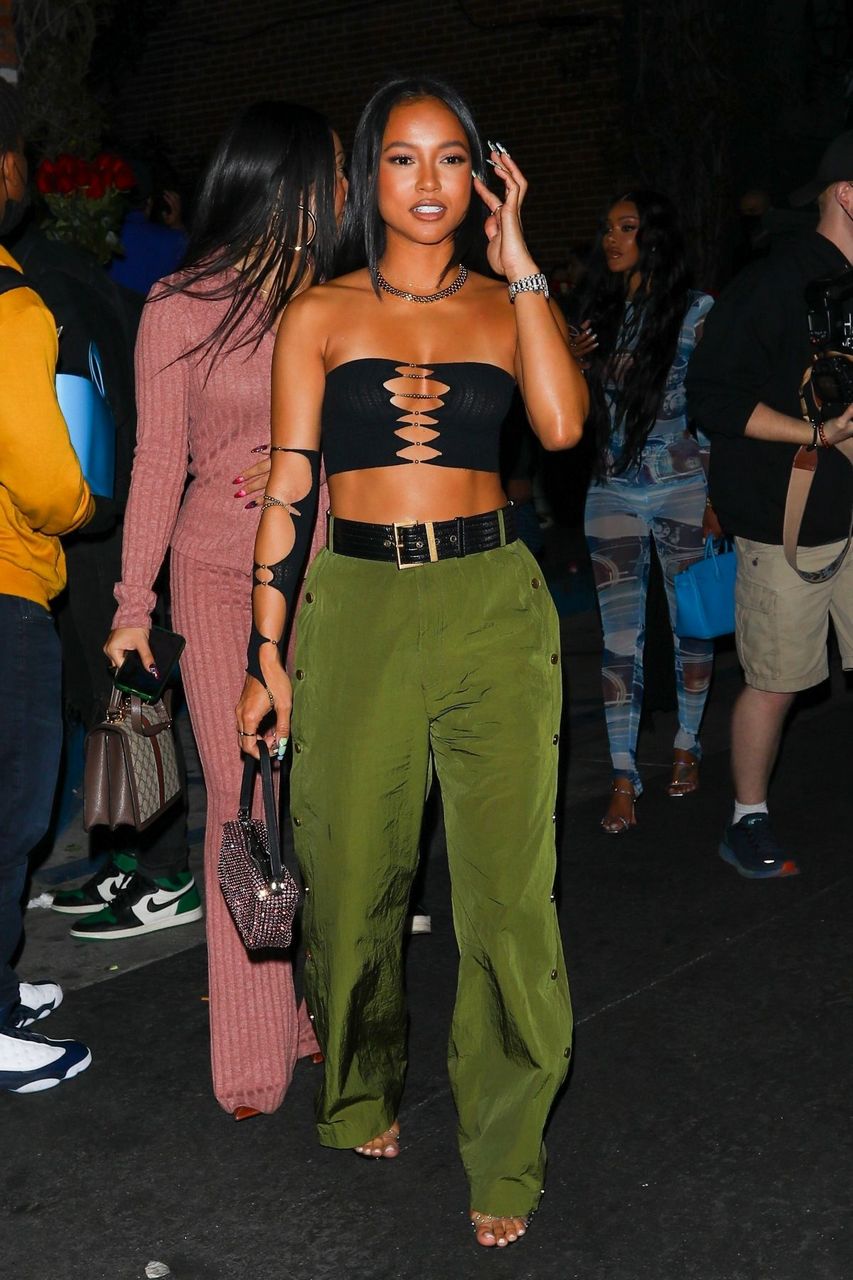 Karrueche Tran Leaves Highlight Room Los Angeles