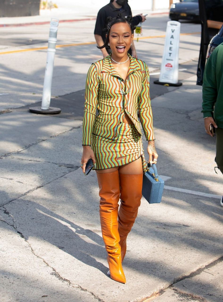 Karrueche Tran Out For Lunch Cecconi S West Hollywood