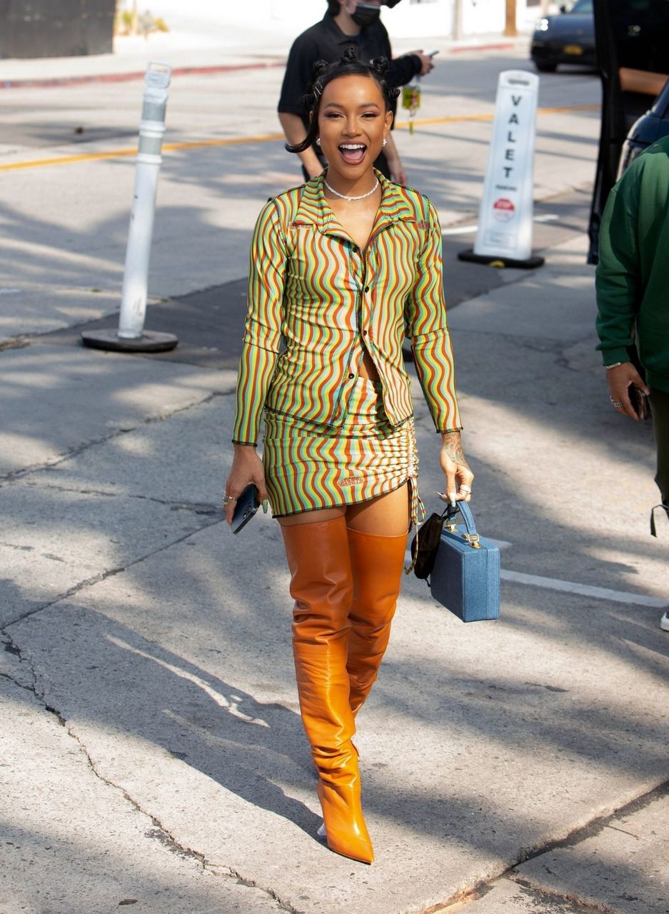 Karrueche Tran Out For Lunch Cecconi S West Hollywood