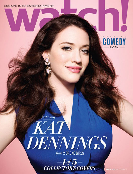 Kat Dennings Cbs Watch Magazine April 2012 Issue