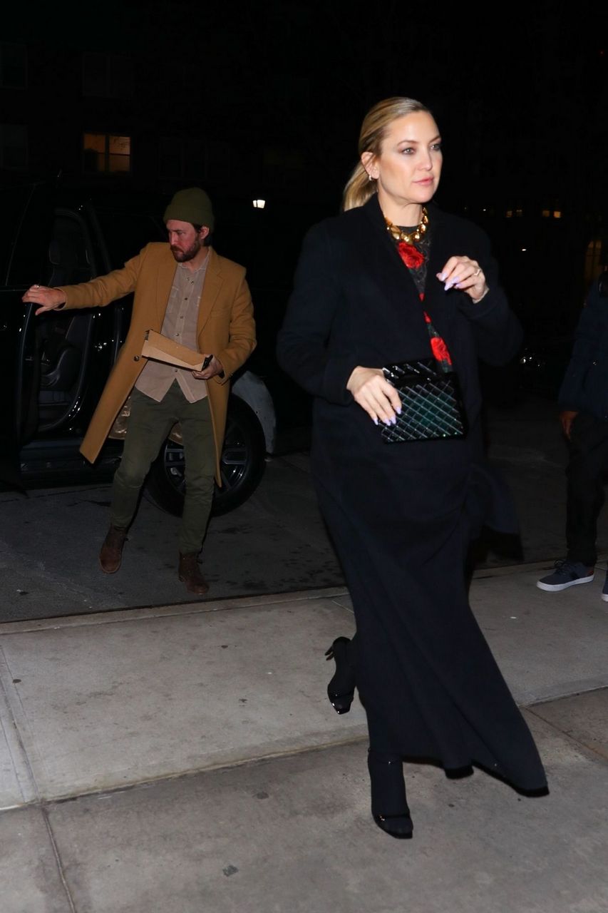 Kate Hudson Arrives Late Show With Stephen Colbert New York