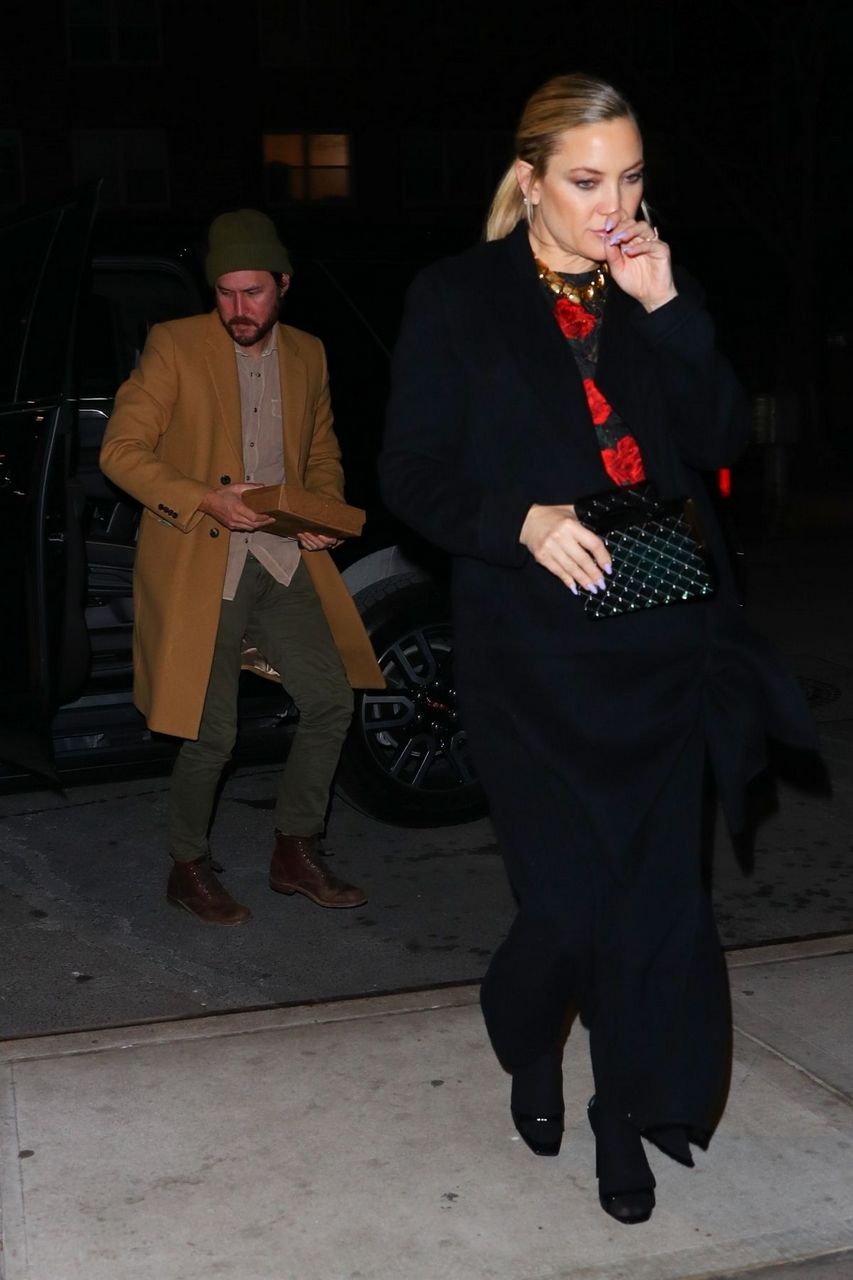Kate Hudson Arrives Late Show With Stephen Colbert New York