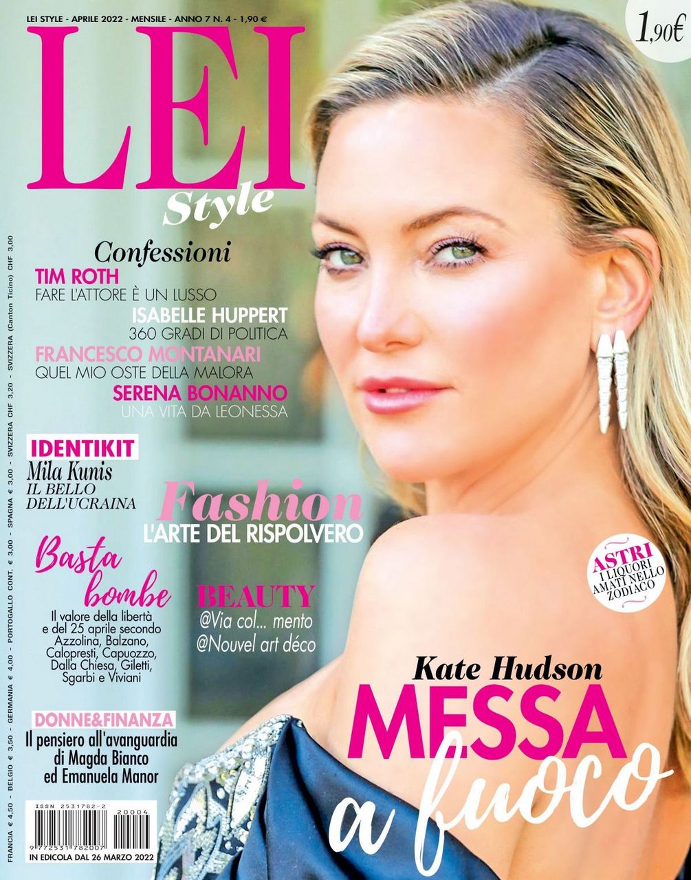 Kate Hudson Leistyle Magazine April