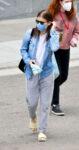 Kate Mara Arrives Set Teacher Los Angeles