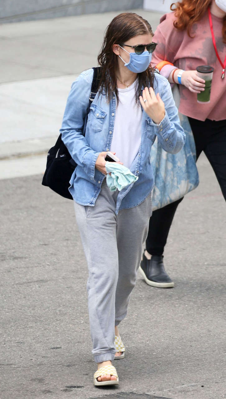 Kate Mara Arrives Set Teacher Los Angeles
