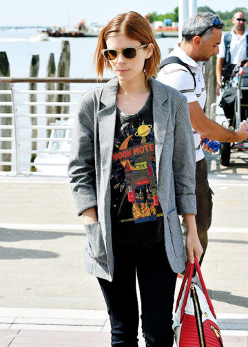 Kate Mara Arriving At Venice Airport During