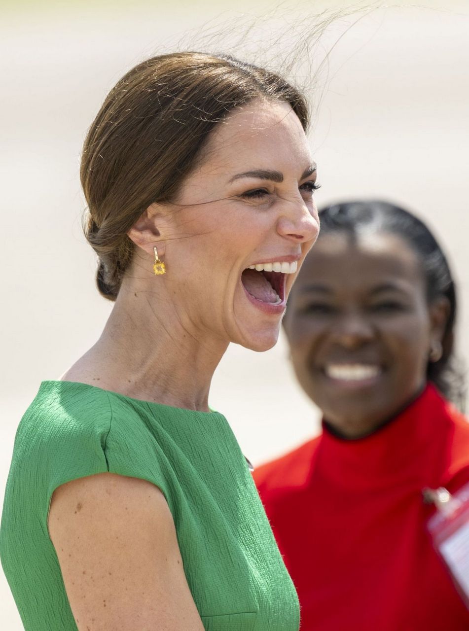 Kate Middleton Arrives Kingston Norman Manley International Airport Jamaica