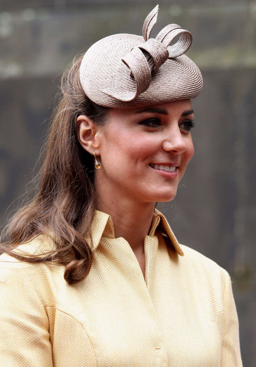 Kate Middleton Leaving St Giles Cathederal After Thistle Ceremony