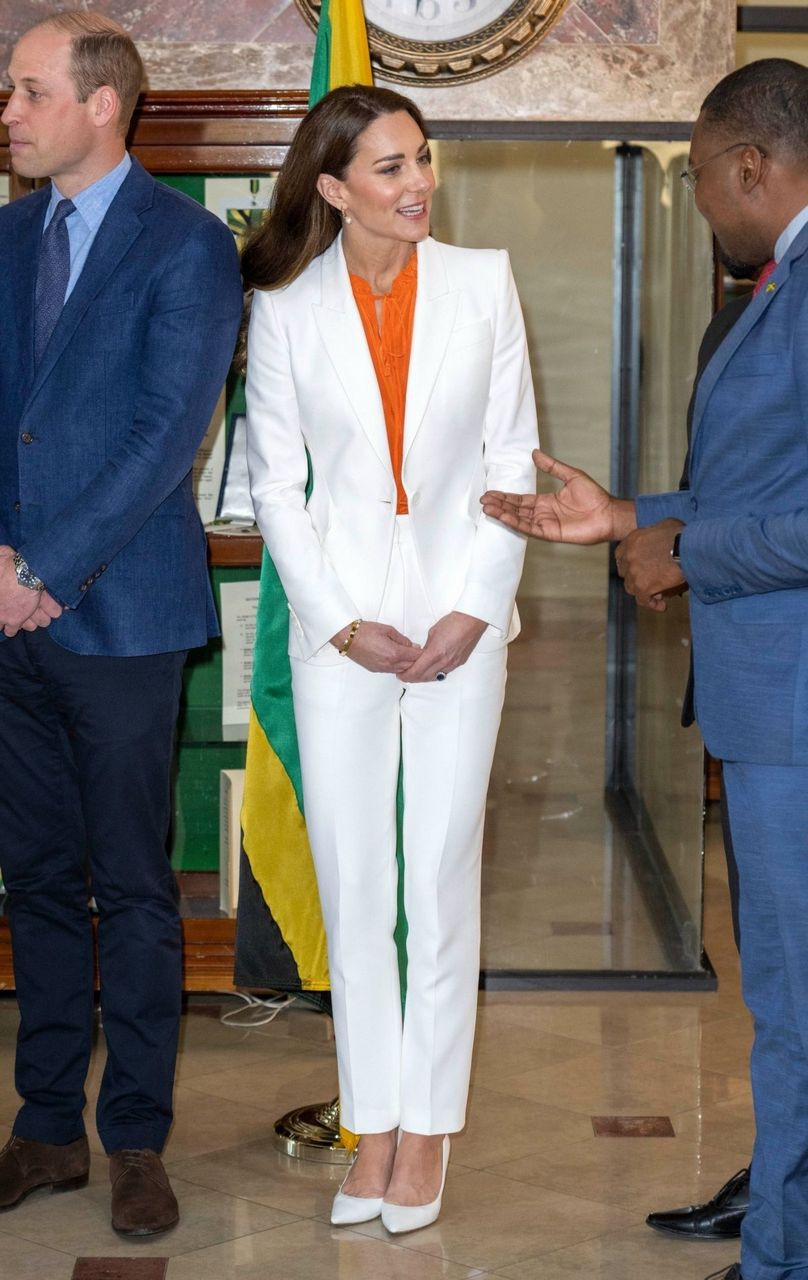 Kate Middleton Official Meeting With Prime Minister Of Jamaica Andrew Holness