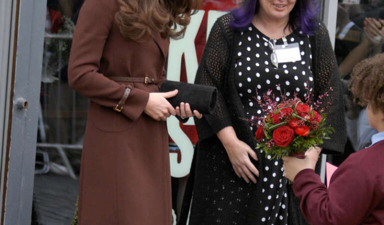 Kate Middleton On Valentines Day Visit To Liverpool (60 photos)