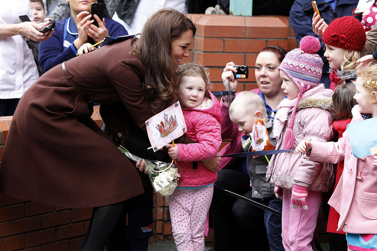 Kate Middleton On Valentines Day Visit To Liverpool