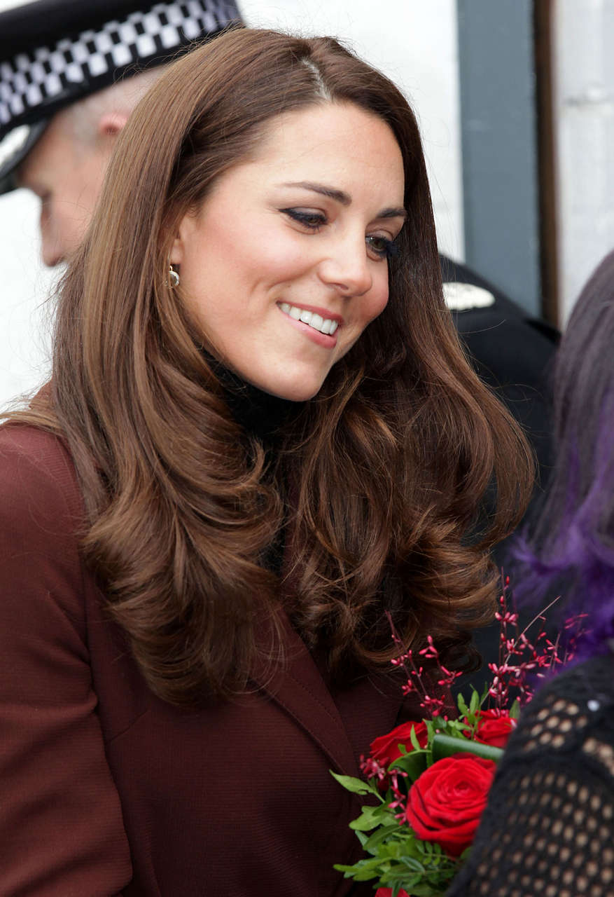 Kate Middleton On Valentines Day Visit To Liverpool
