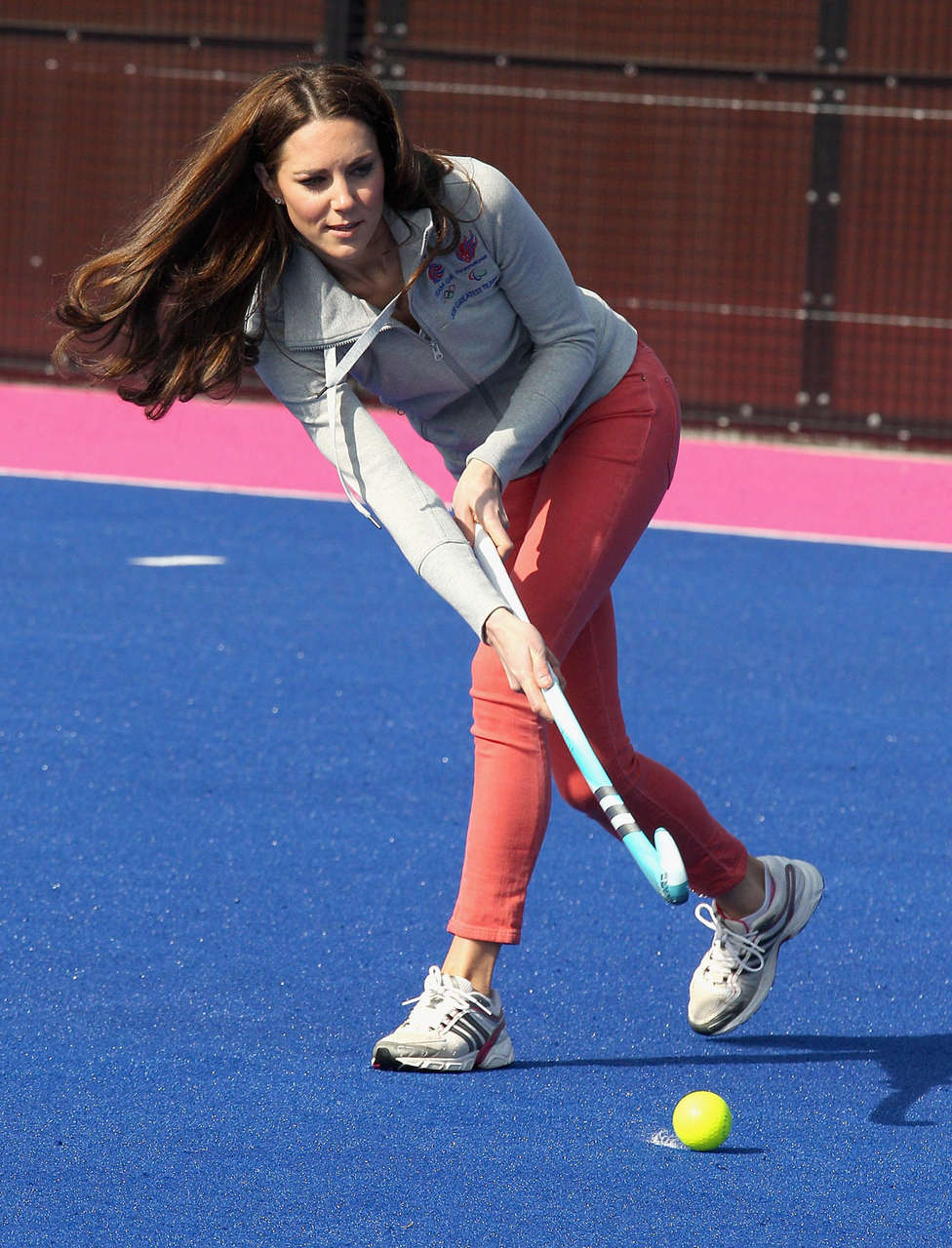 Kate Middleton Plays Hockey Olympic Park London