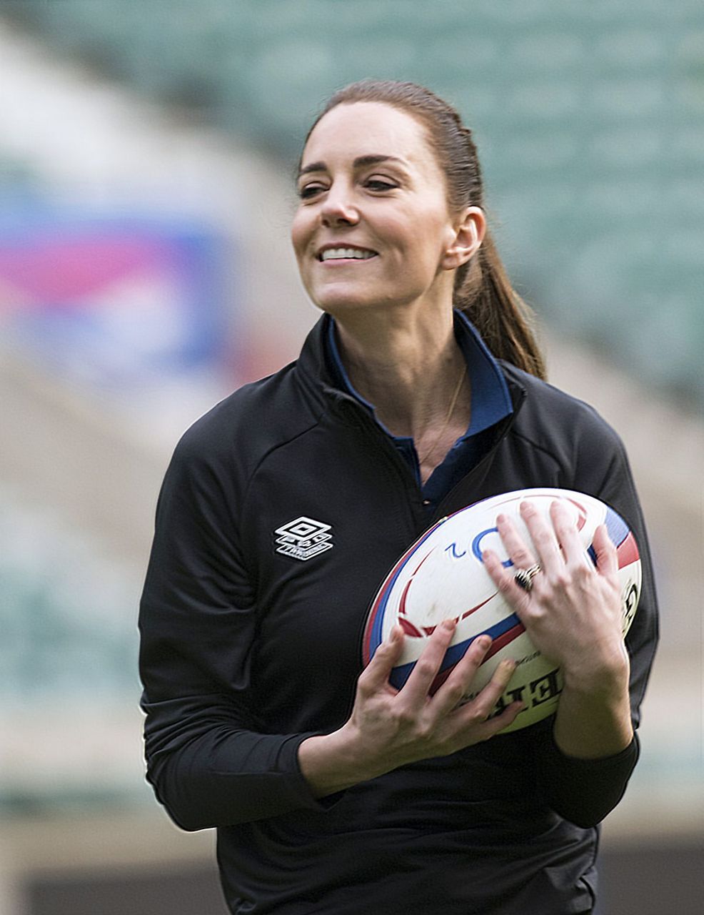 Kate Middleton Twickenham Stadium England Rugby Training Session