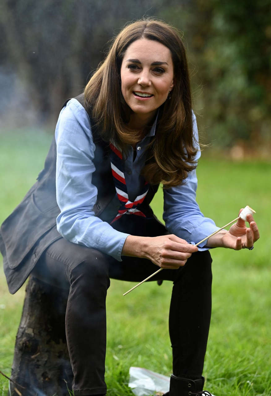 Kate Middleton Visits Scout Group Northolt