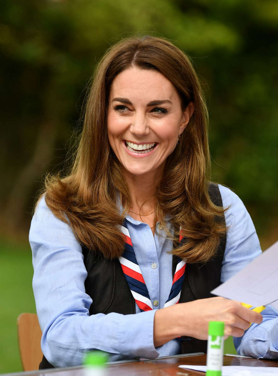 Kate Middleton Visits Scout Group Northolt
