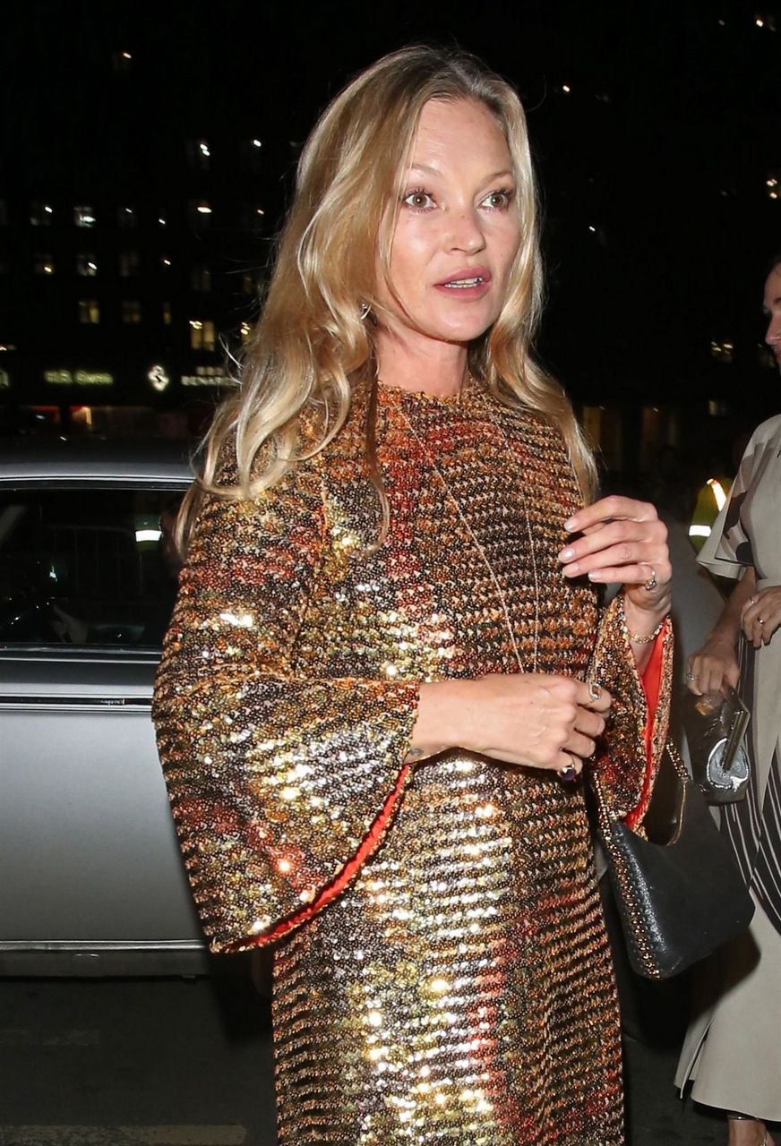 Kate Moss Arrives Vogue Bafta Afterparty London