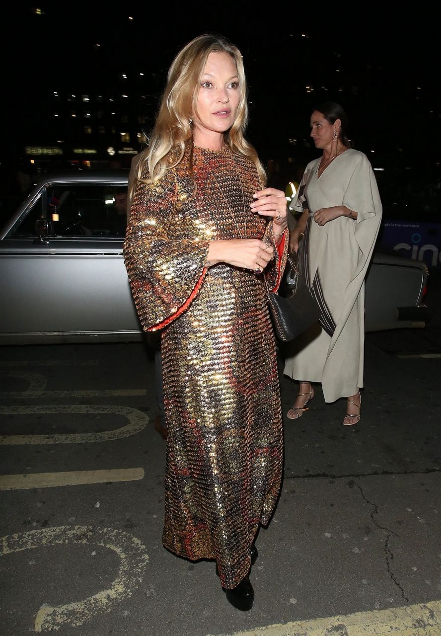 Kate Moss Arrives Vogue Bafta Afterparty London