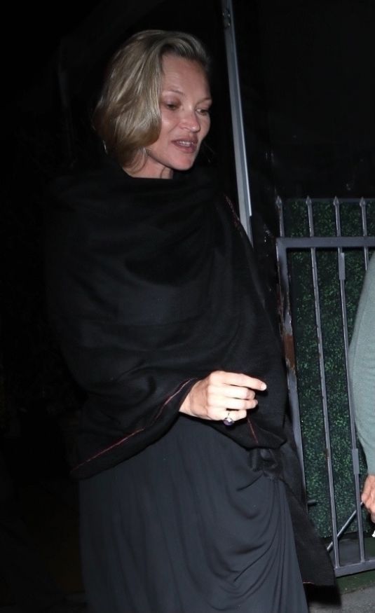 Kate Moss Out For Dinner Giorgio Baldi Santa Monica