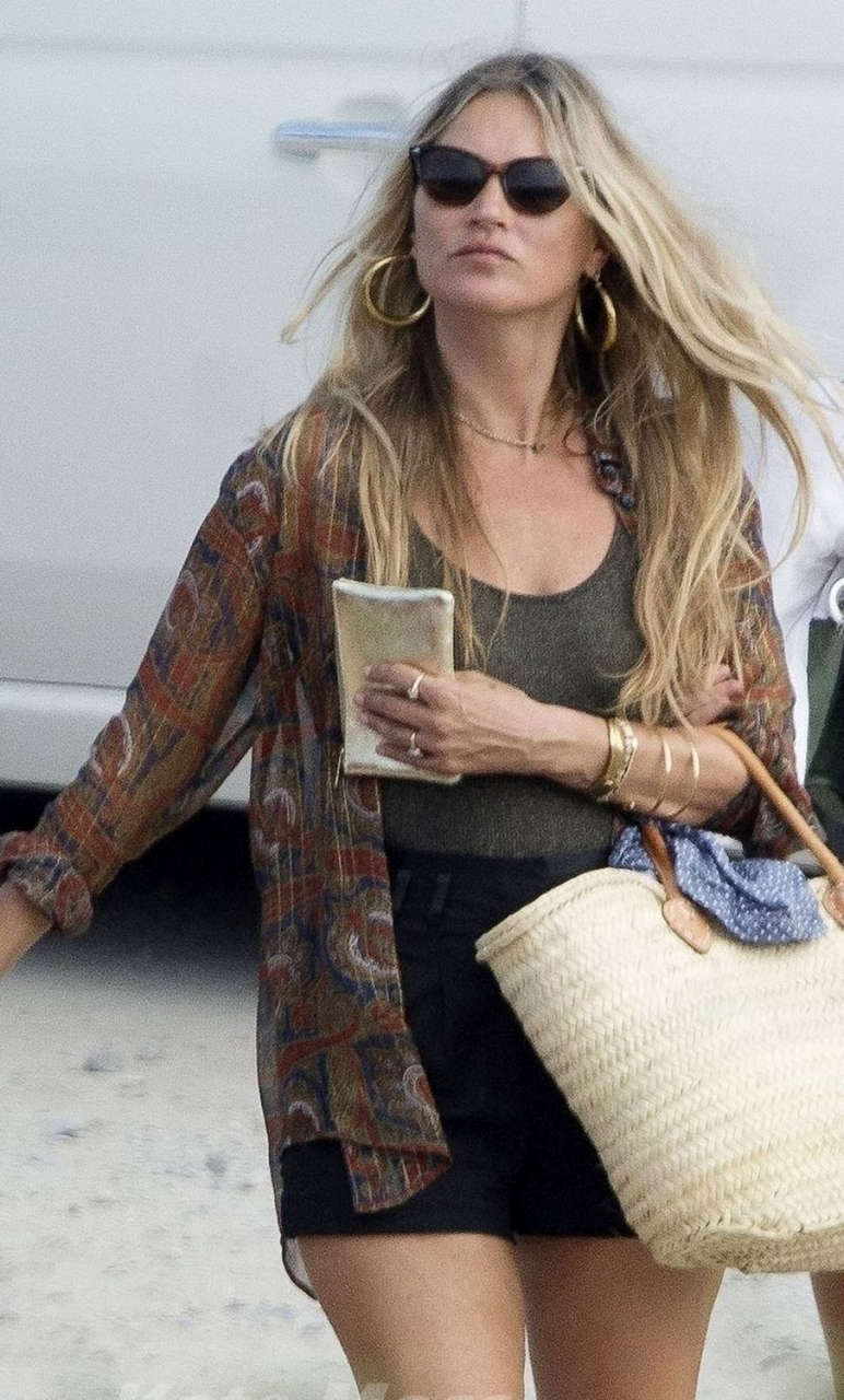 Kate Moss Out For Lunch Ibiza