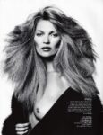 Kate Moss With Wild Hair And A Revealing Coat Xpost Rnsfwfashion