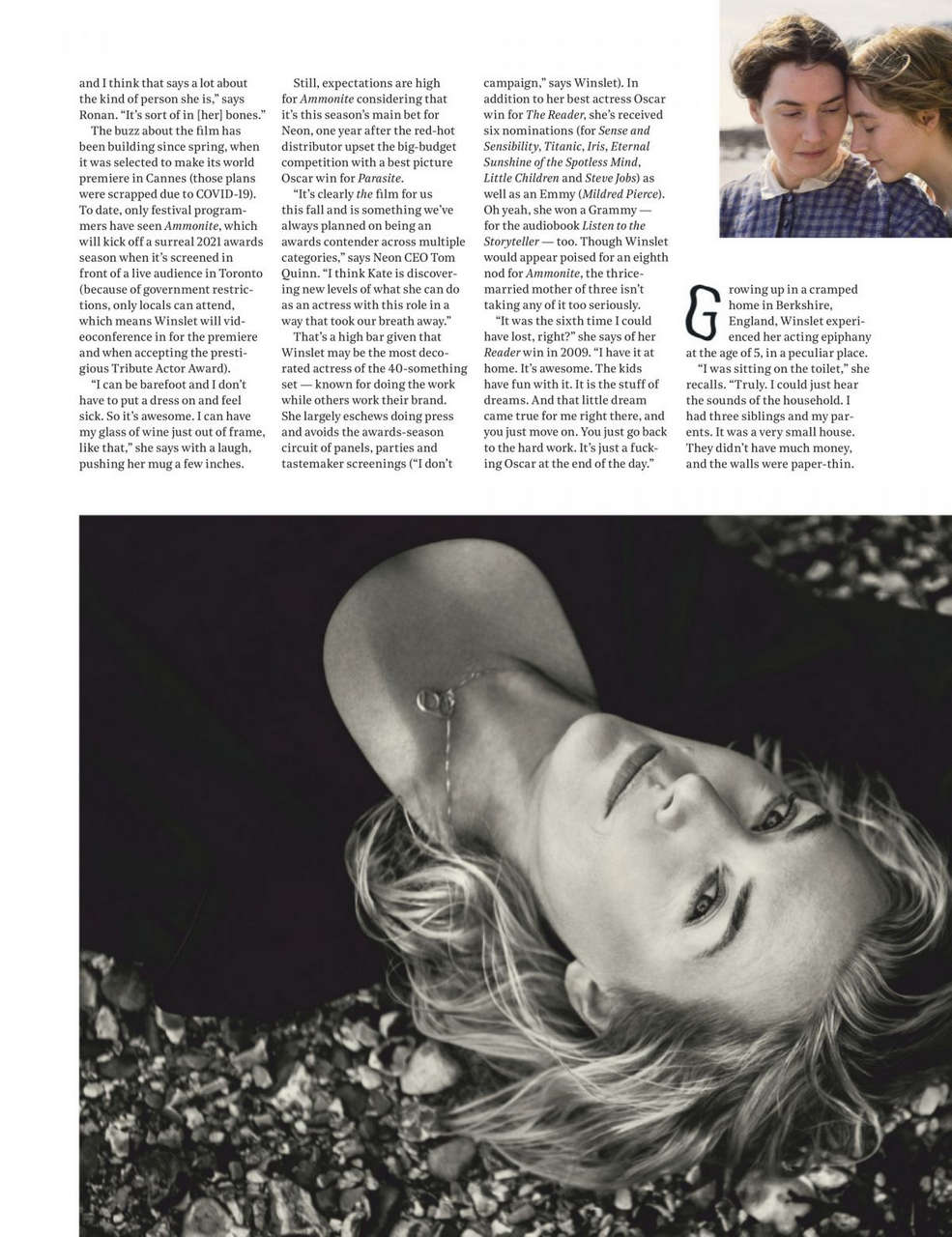 Kate Winslet Hollywood Reporter August